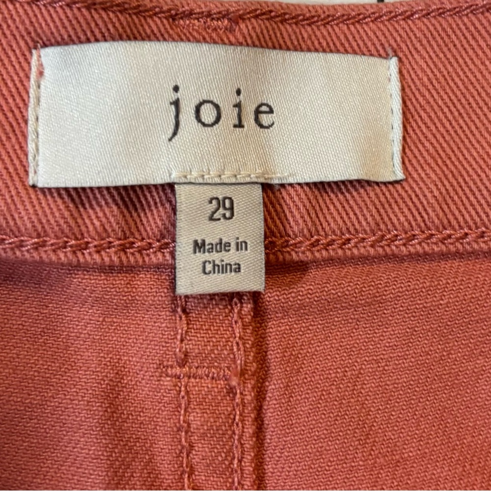 NWT Joie Women’s Size 29 Guava Shelly High Rise Utility Jeans - Picture 8 of 14